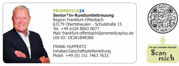 Frank Huppertz Promedica Plus Frankfurt Offenbach Logo