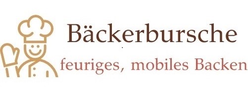 Bäckerbursche feuriges, mobiles Backen / Einzelunternehmung Logo