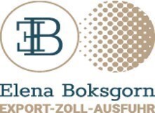 EXPORT-ZOLL-Ausfuhr- Elena Boksgorn Logo