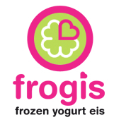 Frogis frozen yogurt eis Logo