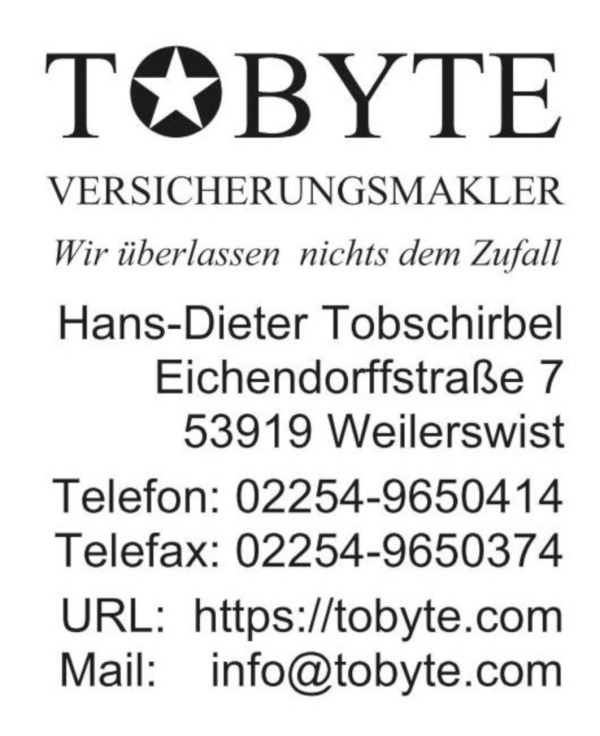 TOBYTE VERSICHERUNGSMAKLER Hans-Dieter Tobschirbel Logo