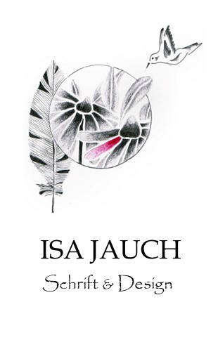 Isa Jauch- Schrift & Design Logo