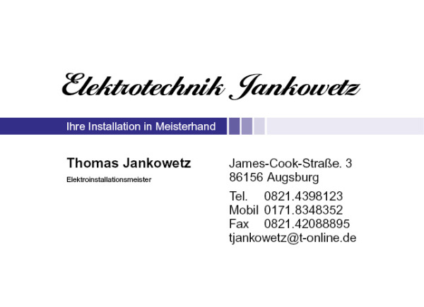 Jankowetz Thomas Elektrotechnik Logo