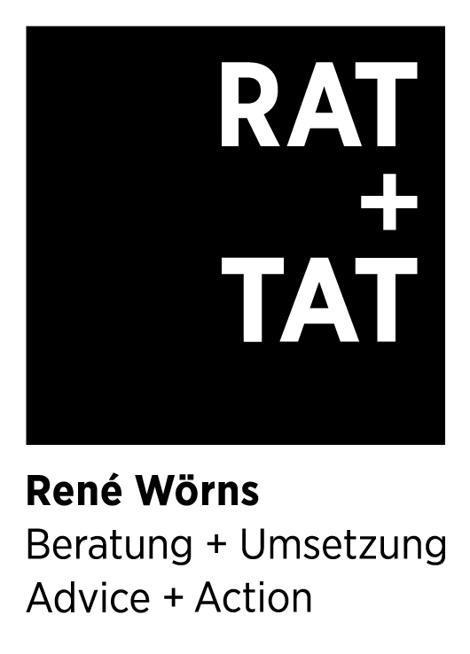 René Wörns Rat plus Tat  Beratung plus Umsetzung Logo